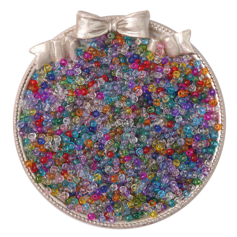Randomly mixed colors 4mm hole 1mm