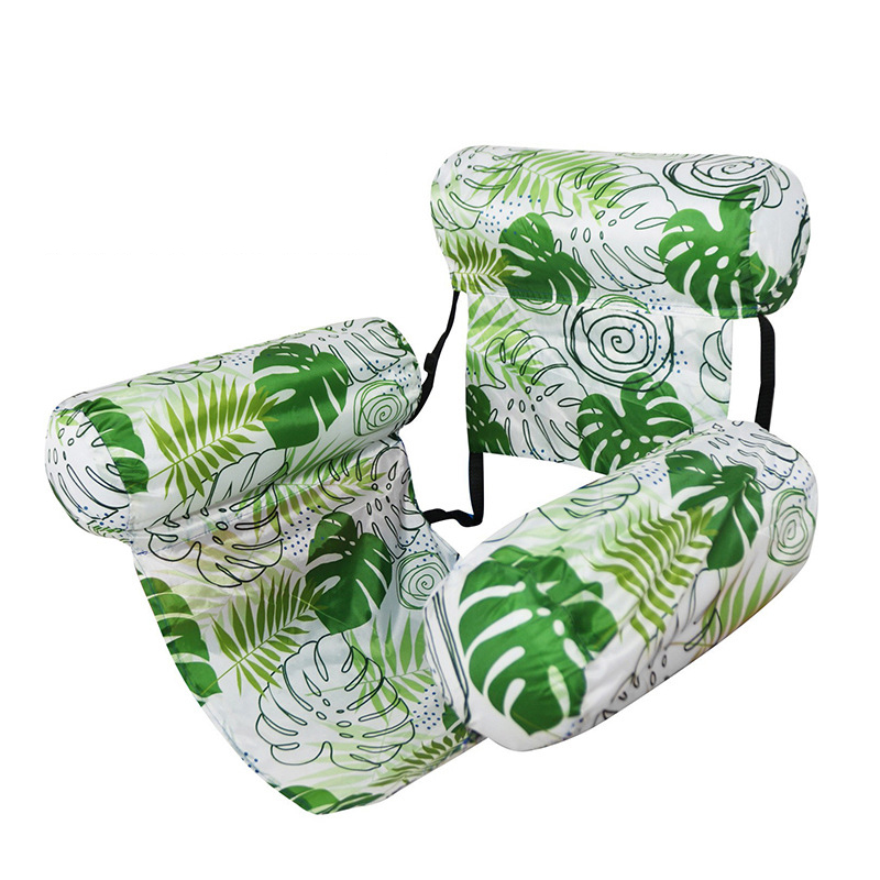 Triple-Tube Cover Monstera Leaf Hammock - Green