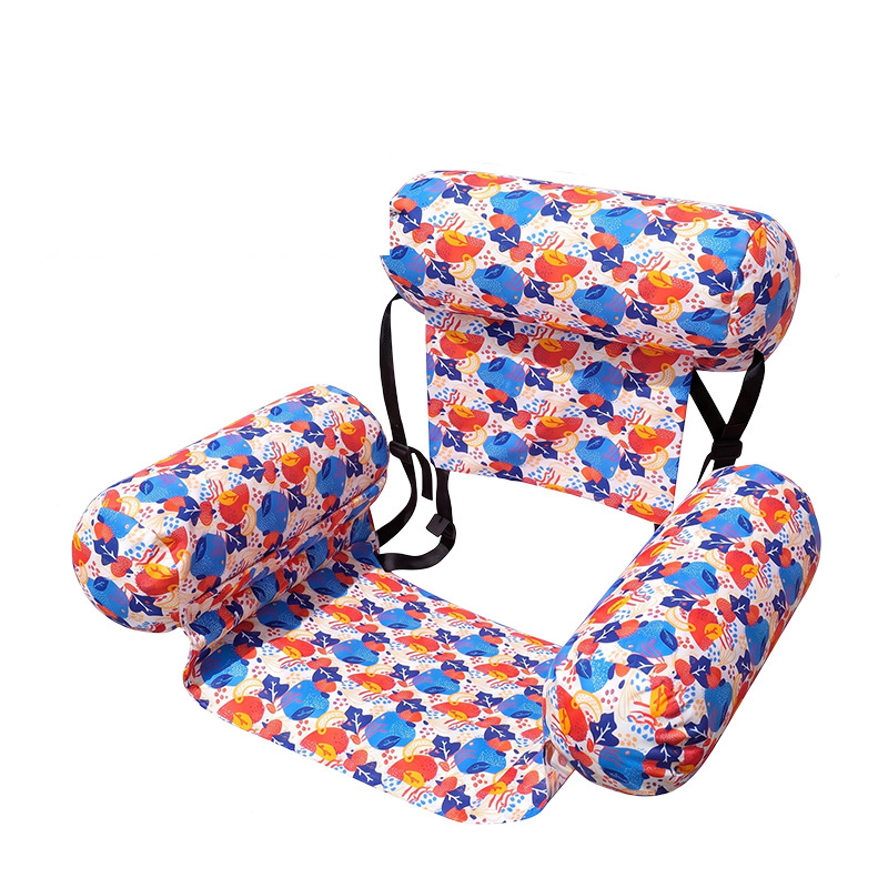 Triple-Tube Fabric Flower Hammock - Blue