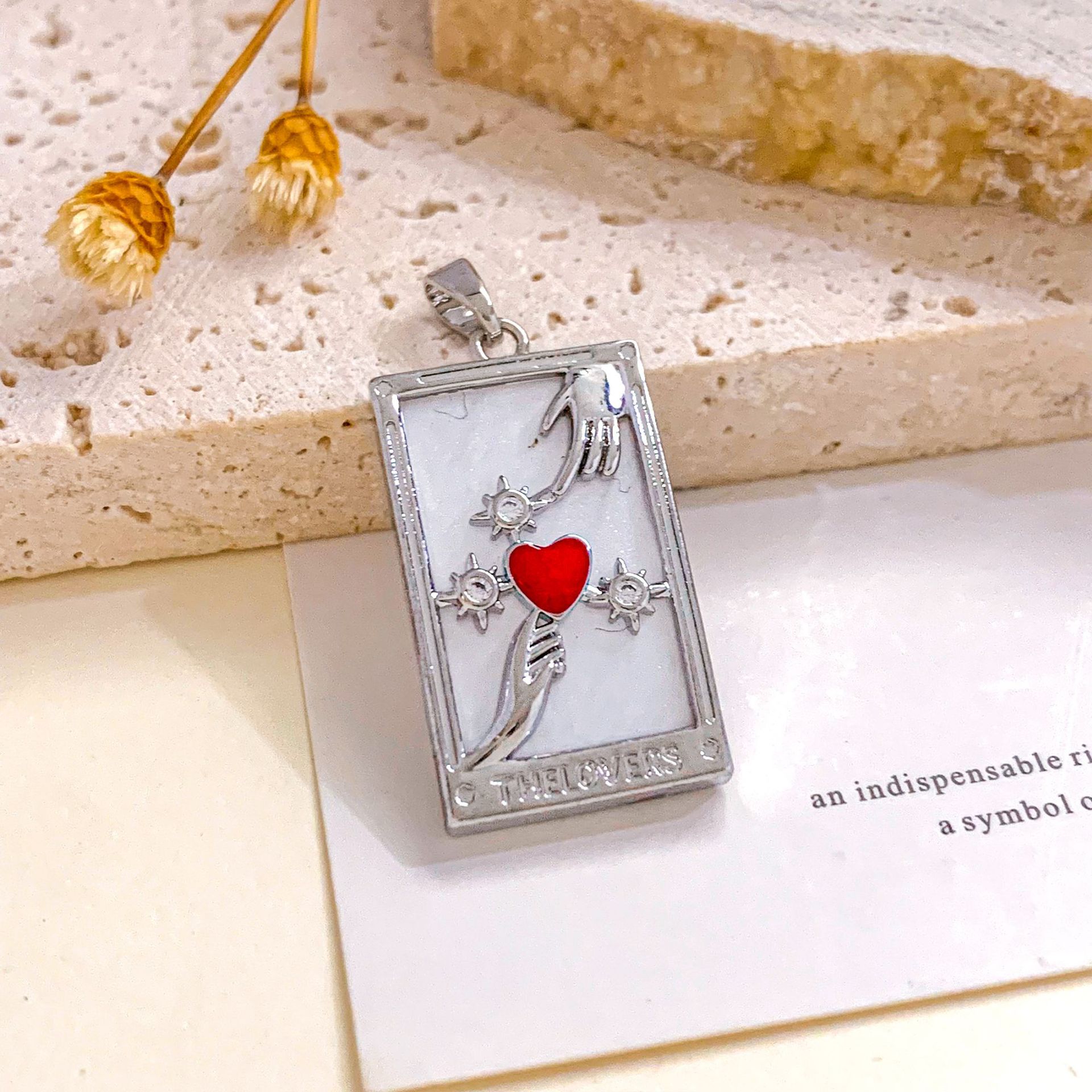 4:Xl2217 love tarot pendant silver