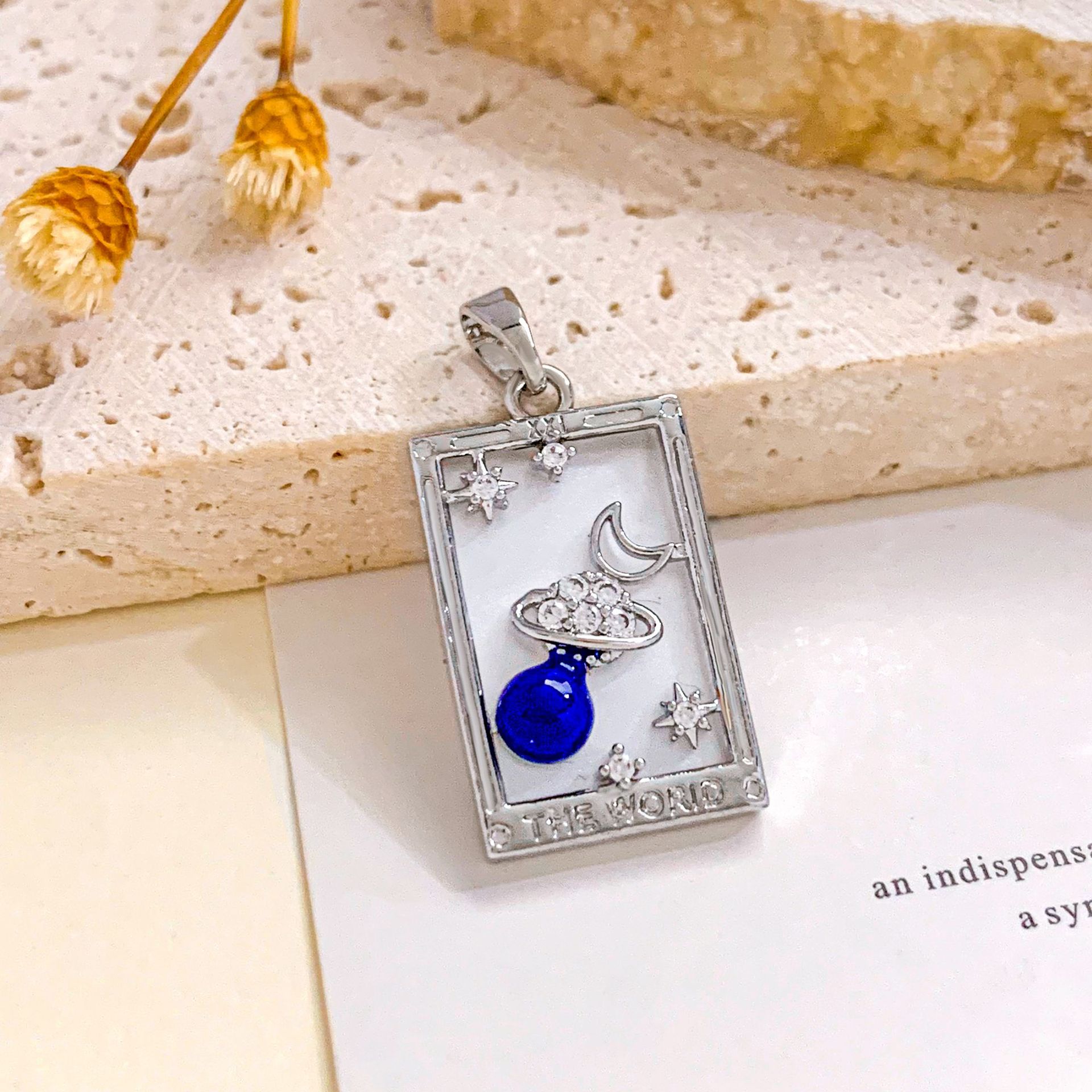 25:Xl2764 planet tarot pendant silver