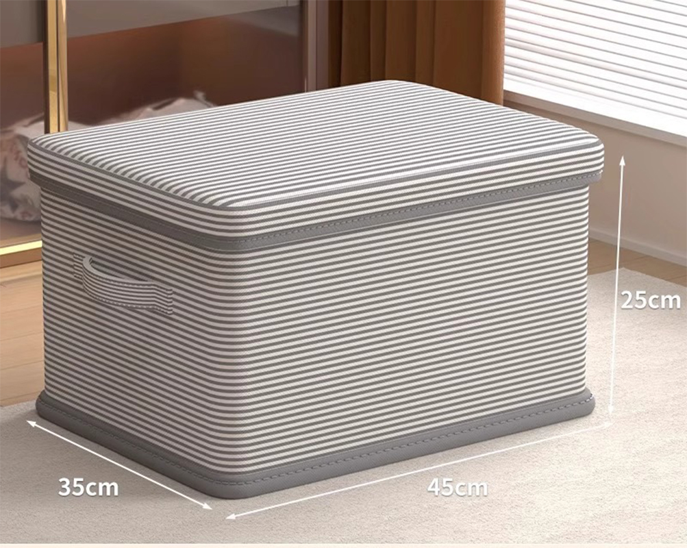 Gray striped large size [45*35*25]