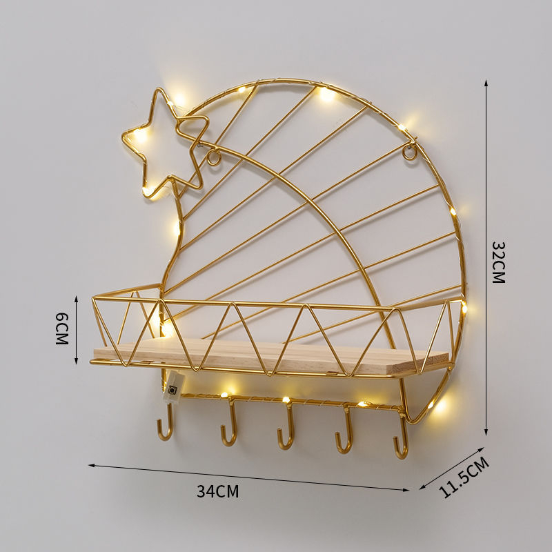 Golden moon decoration hook   lamp