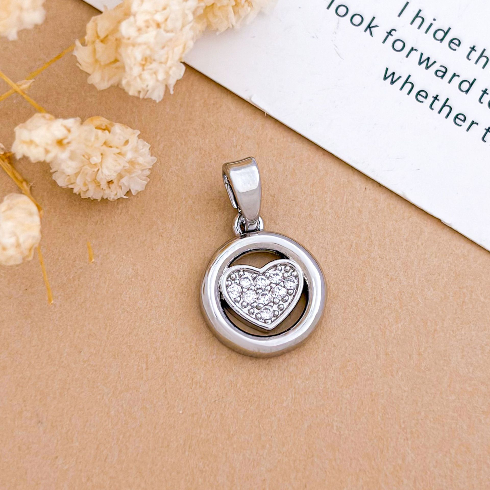 Xl5762 ring love pendant silver