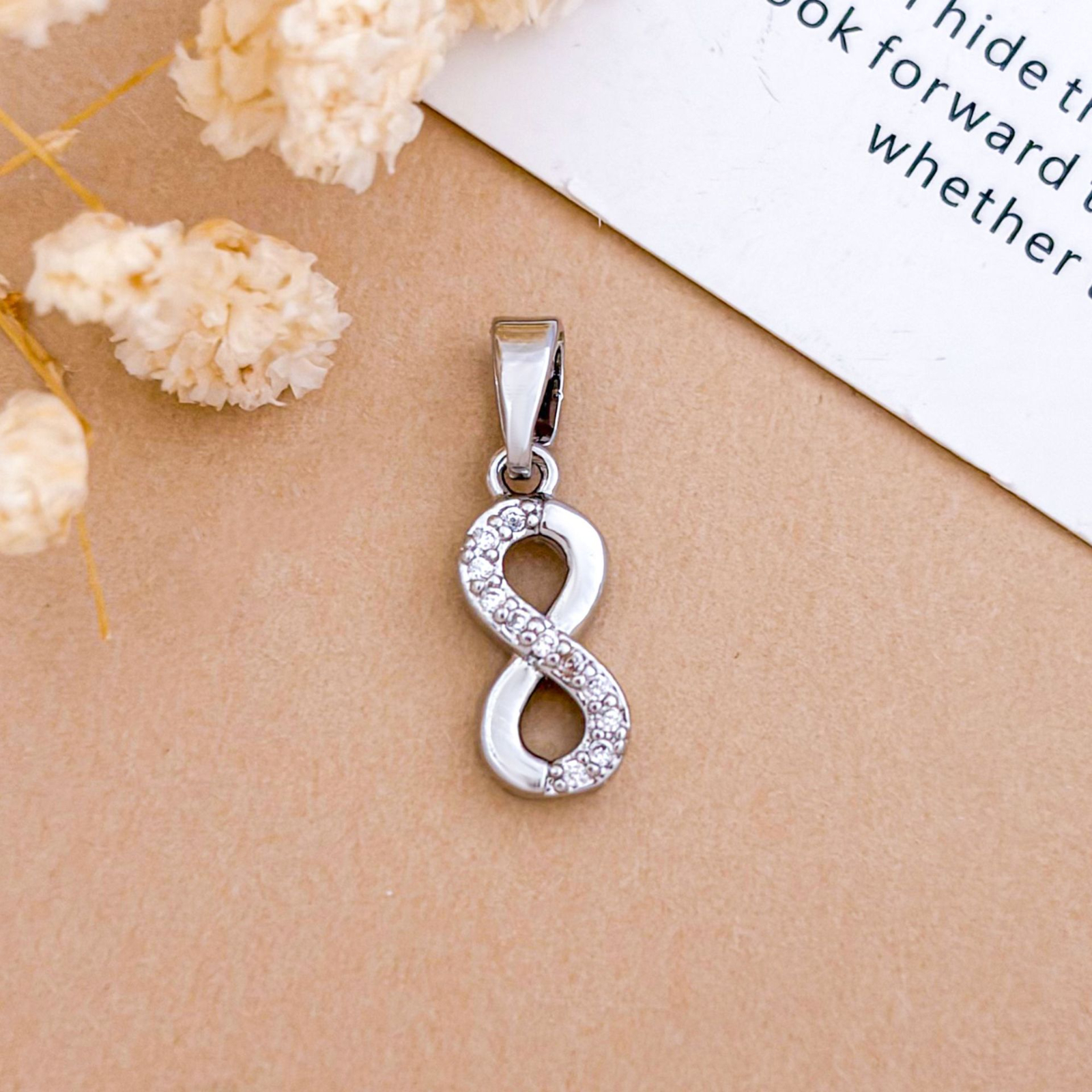 Xl5785 double infinity pendant silver