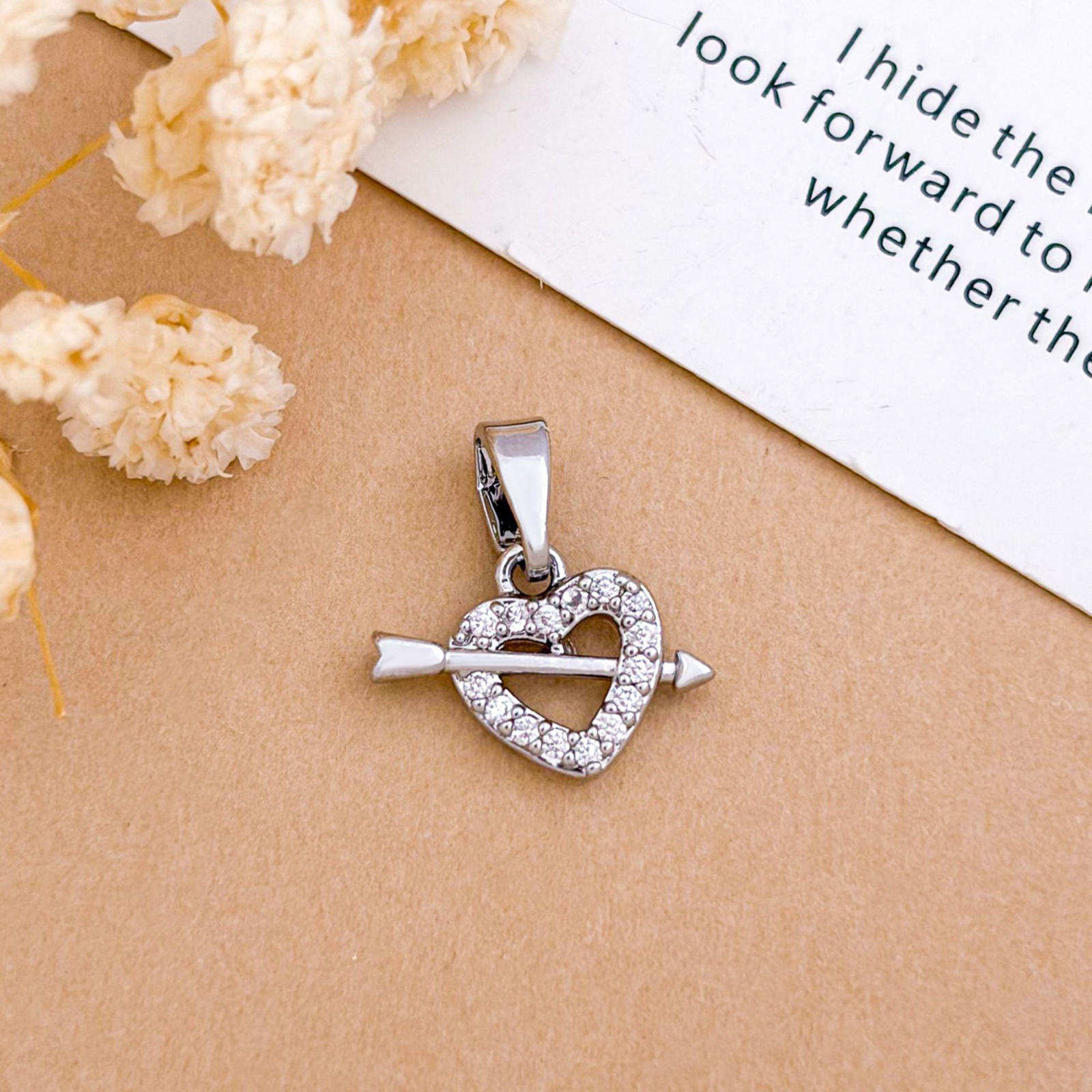 Xl6372 love at first sight pendant silver