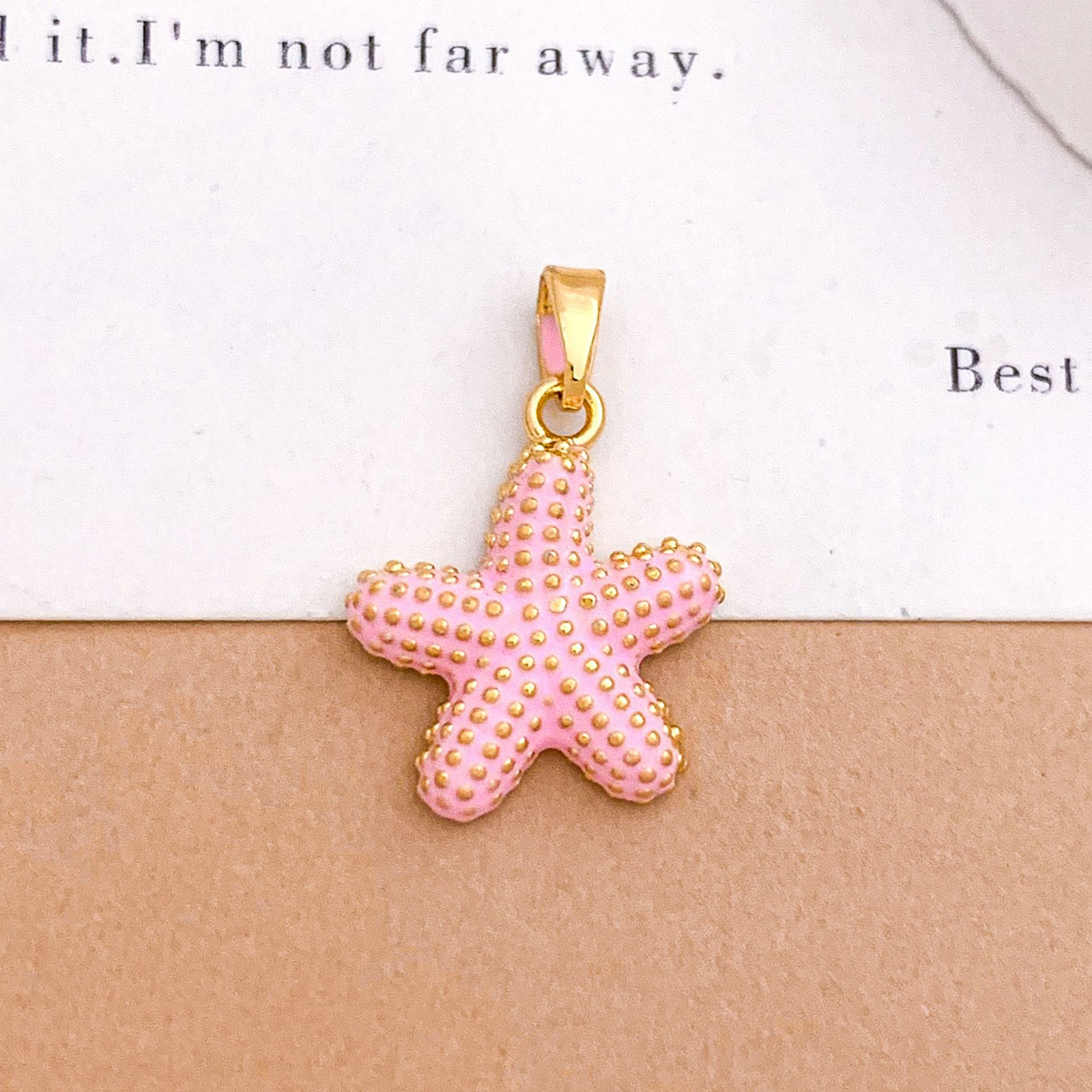 Xl4631 chubby starfish pendant - gold