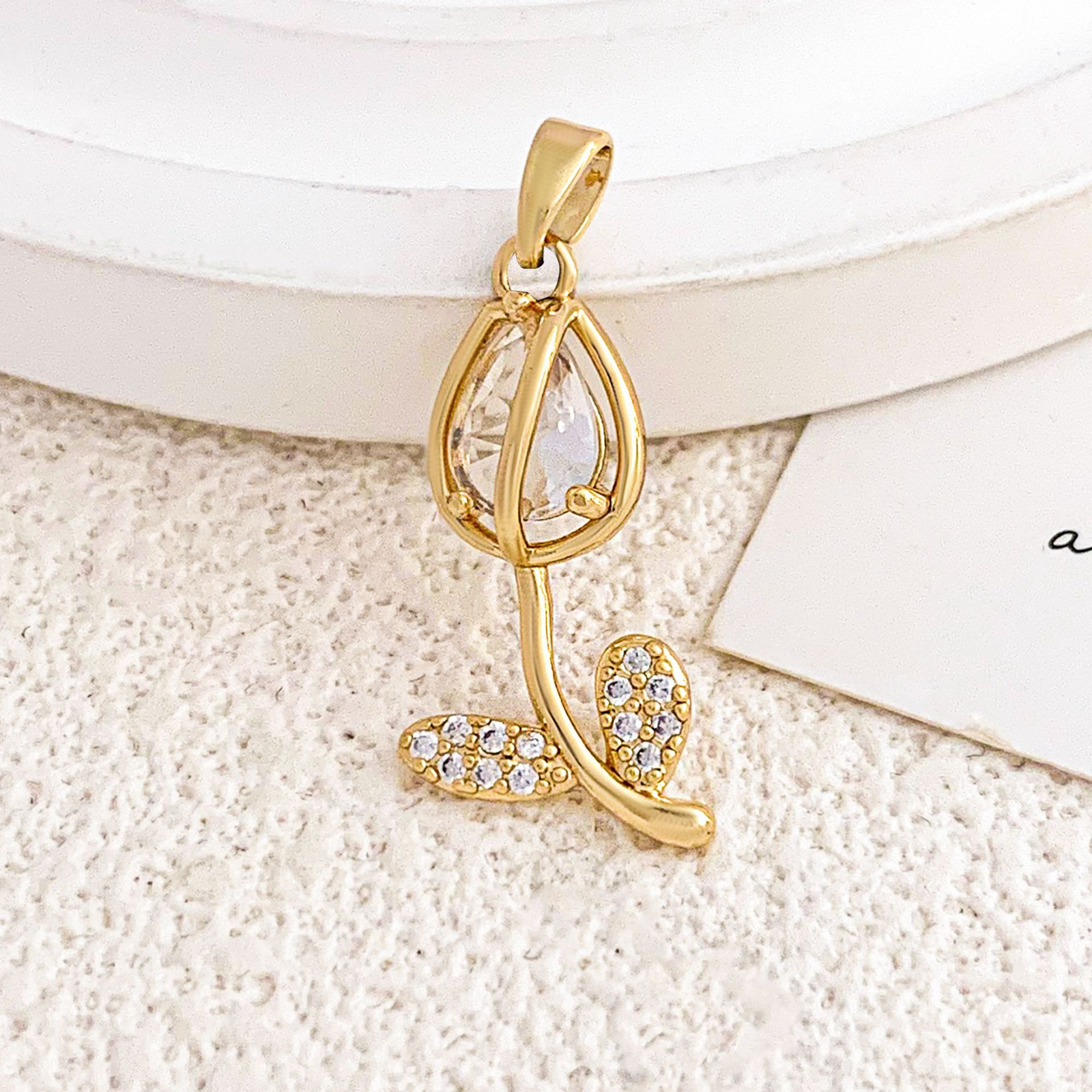 Xl2385 tulip pendant gold