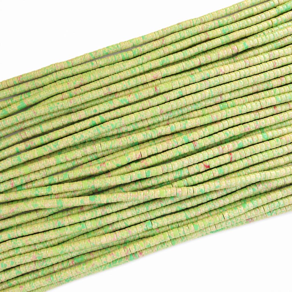 Grass green imperial turquoise 2X4MM