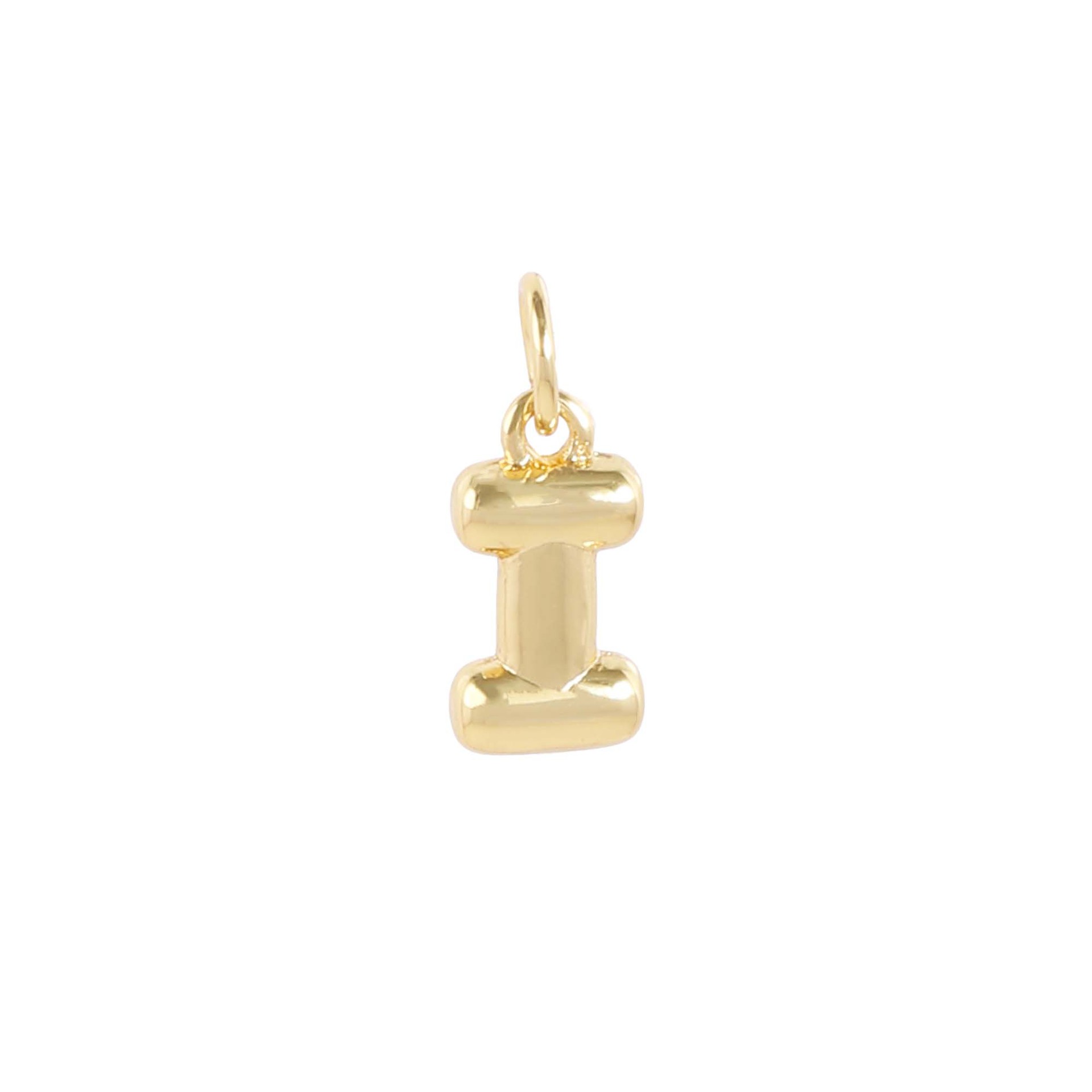 9:18k gold single letter i
