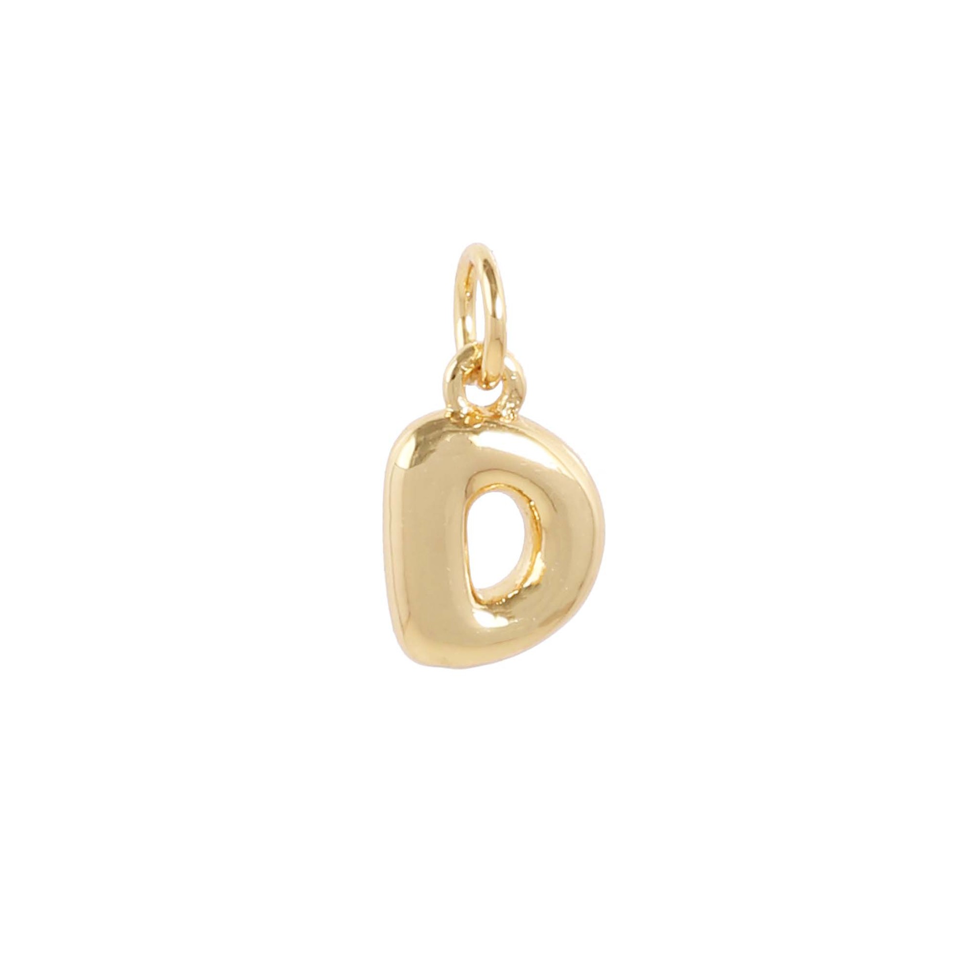 18k gold single letter d letter
