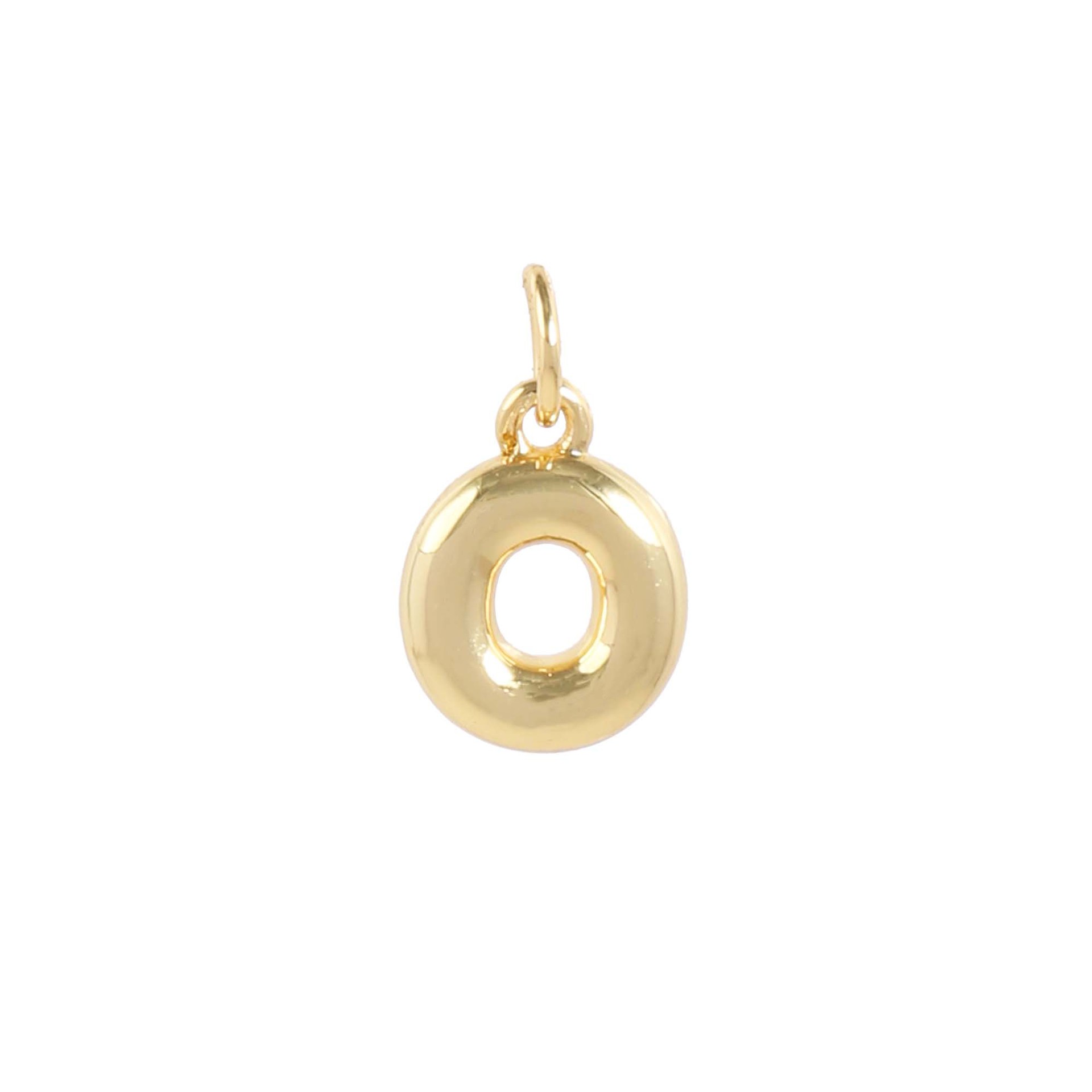 18k gold single letter o letter