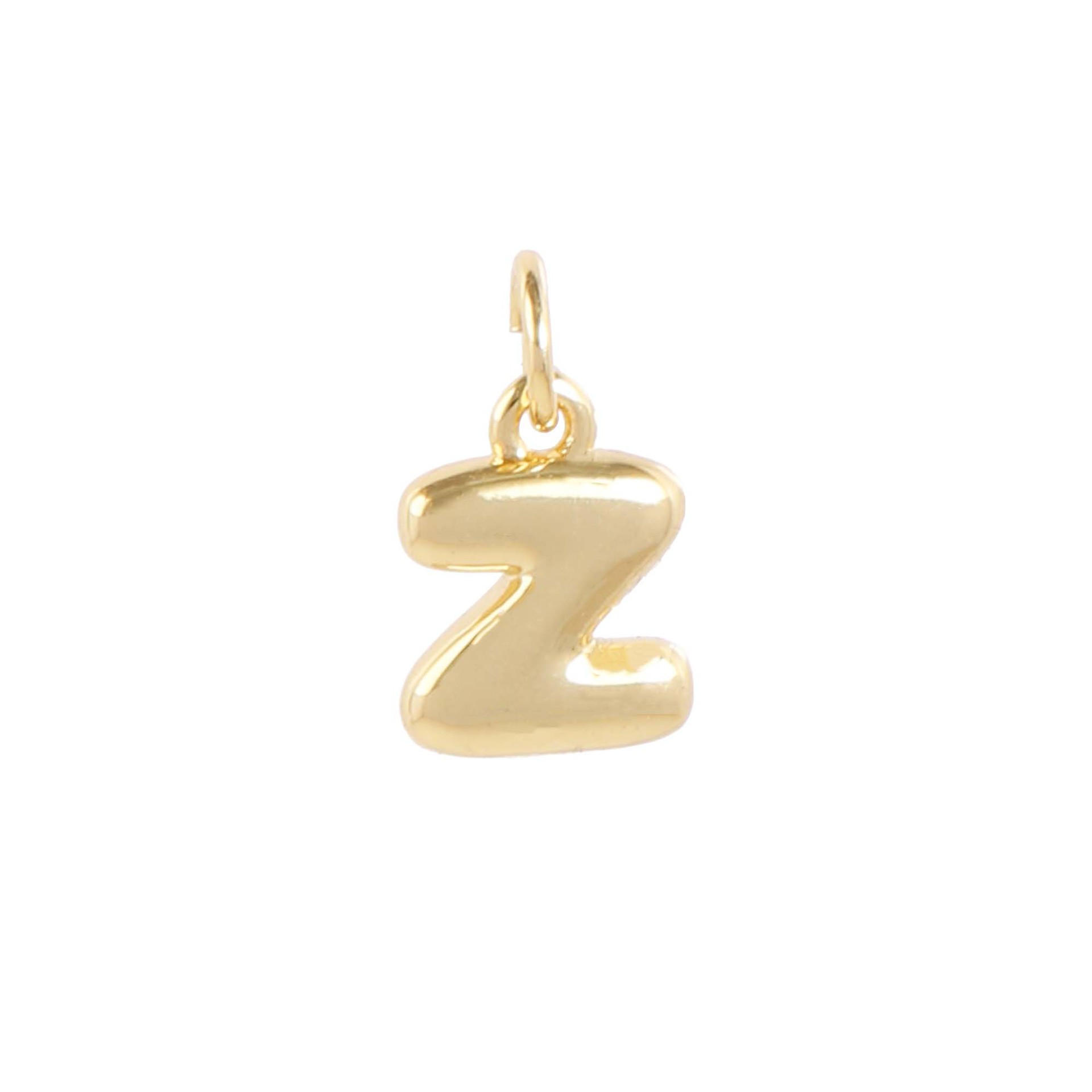 18k gold single letter z letter