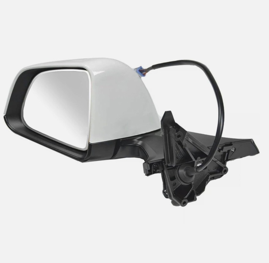 White assembly anti-glare lens, left side