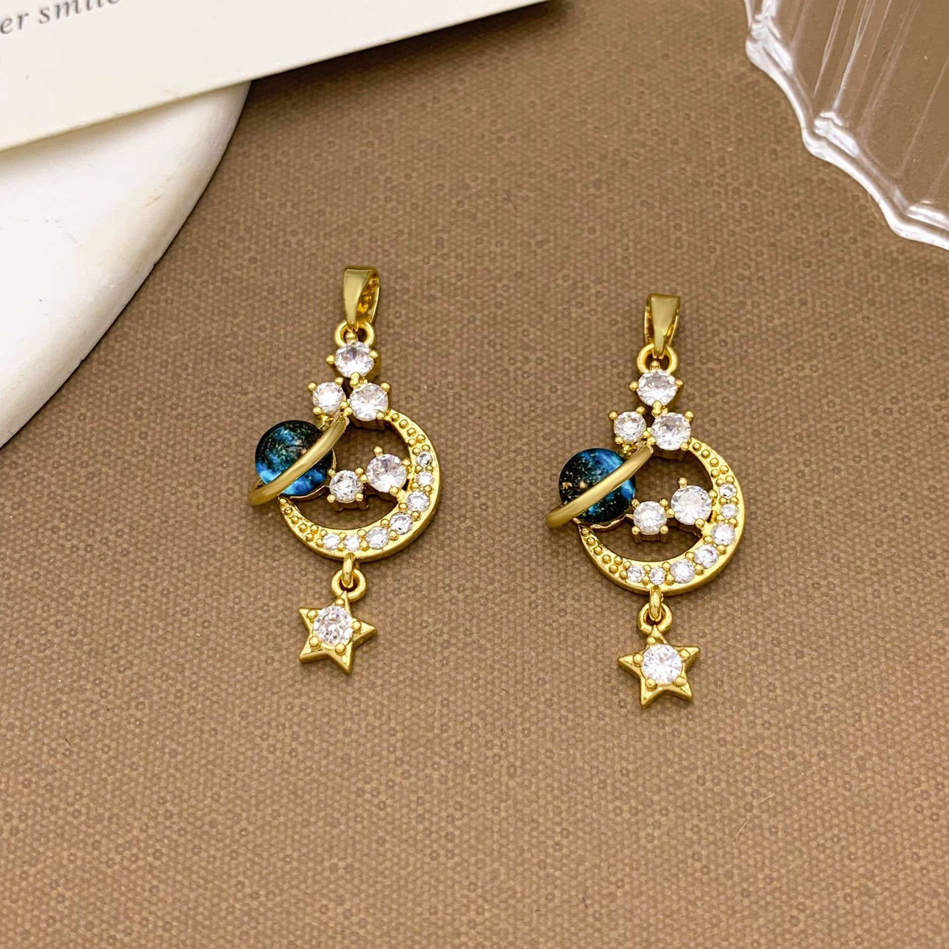 5:Xl1865 moon tassel star pendant gold