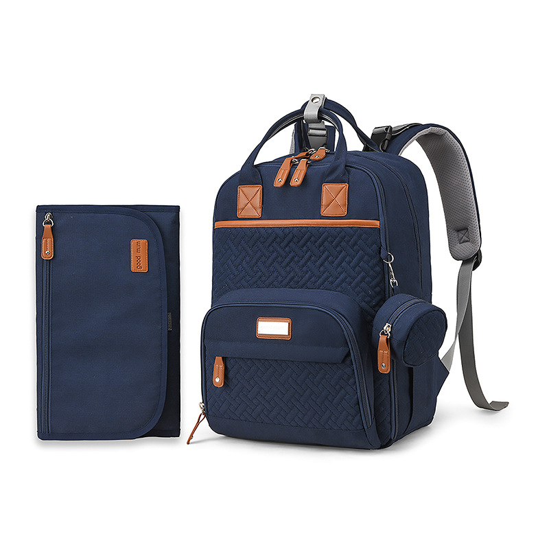 Blue with diaper bag