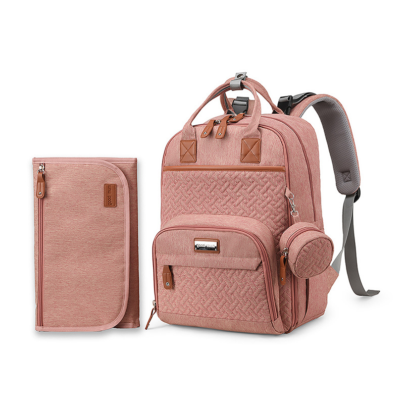 Pink with diaper bag