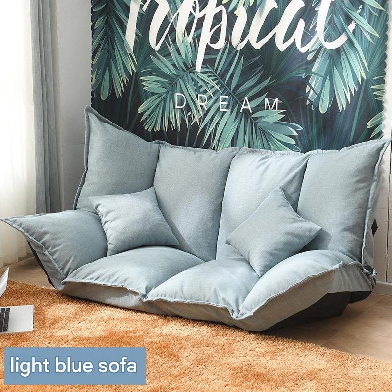 160cm light blue sofa