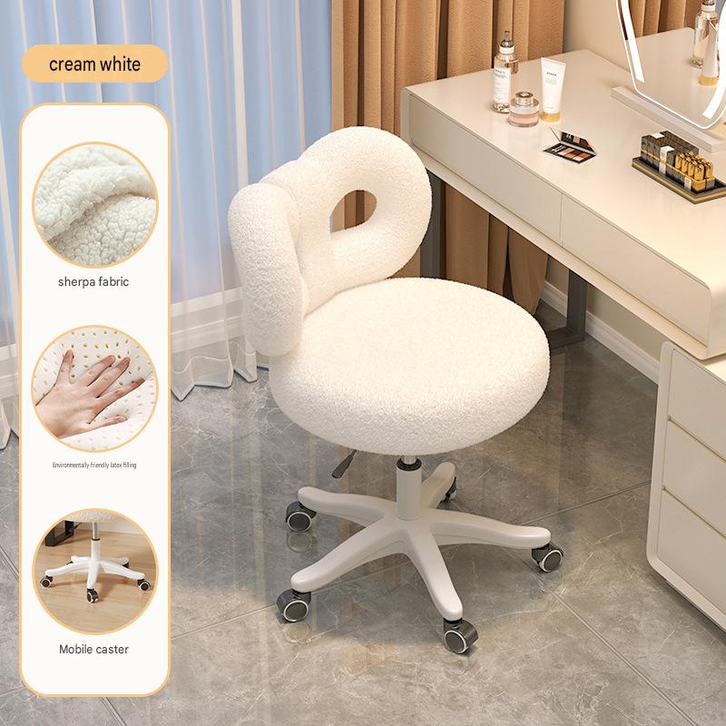 Fashionable gray lambskin butterfly chair [stable four legs   latex cushion]