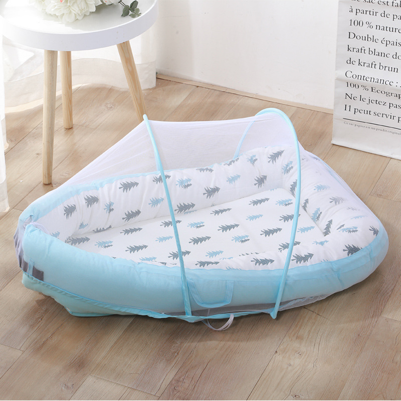 Blue Deep Forest with Mosquito Net