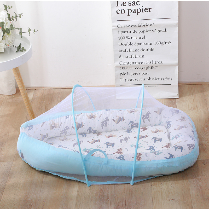 Blue Pony with mosquito net
