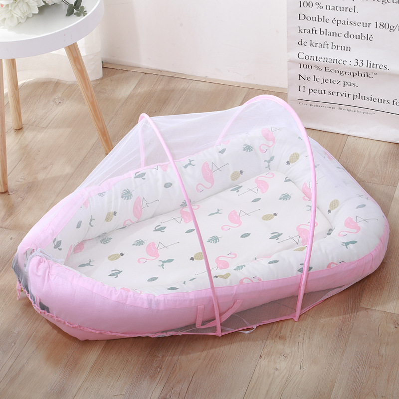 Pink Flamingo with mosquito net