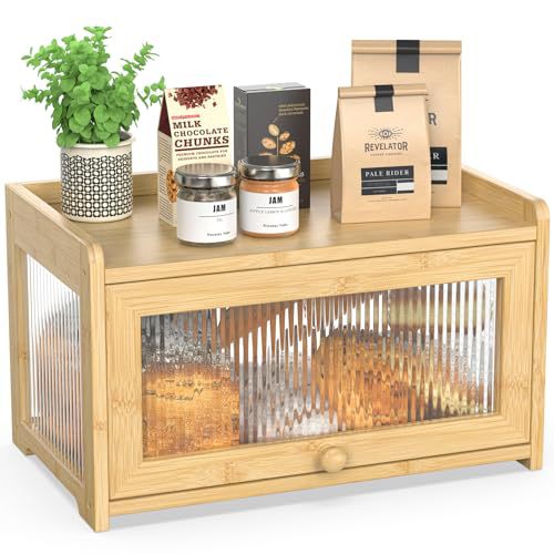 Natural-colored bread cabinet