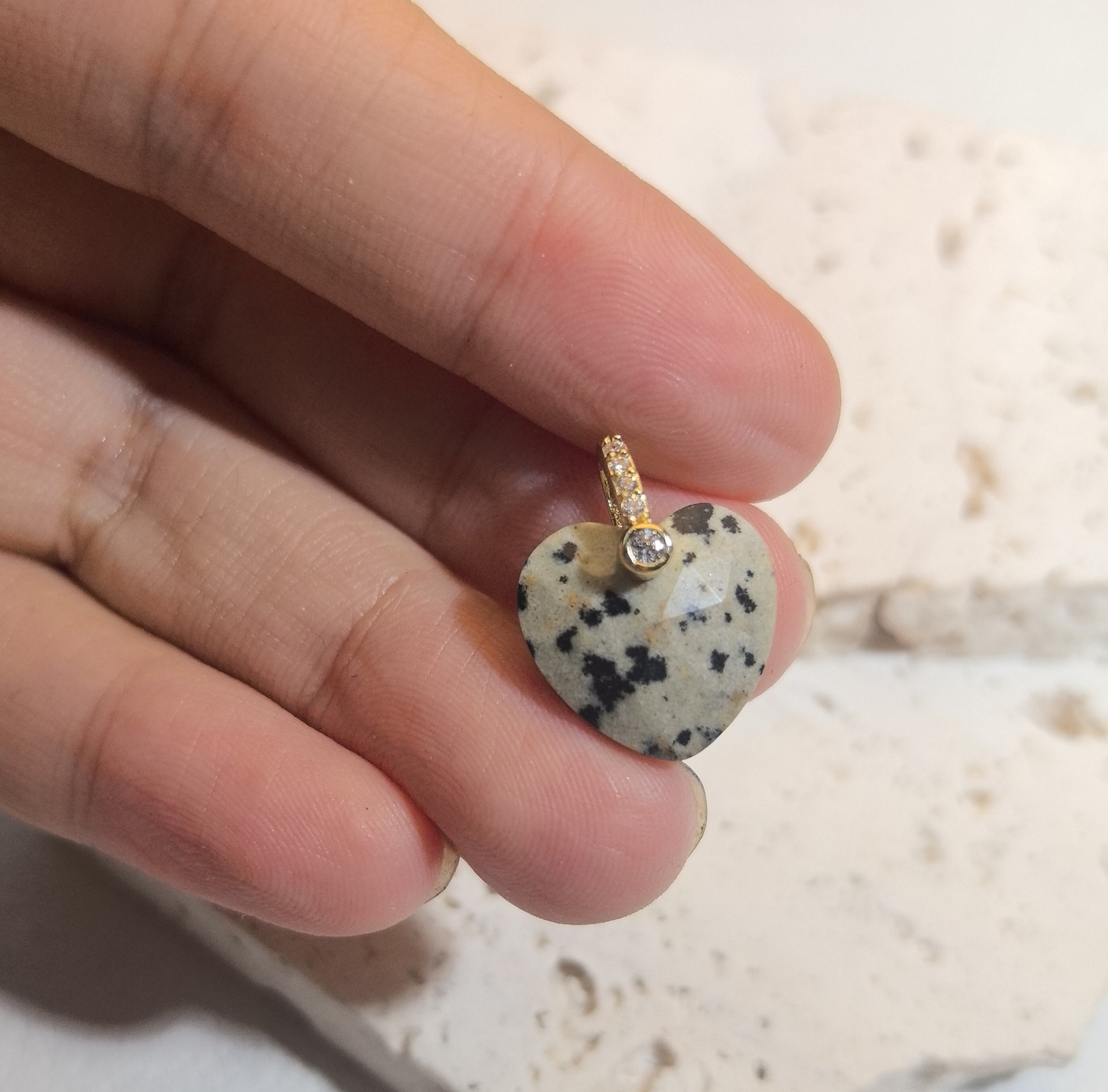 Speckled stone