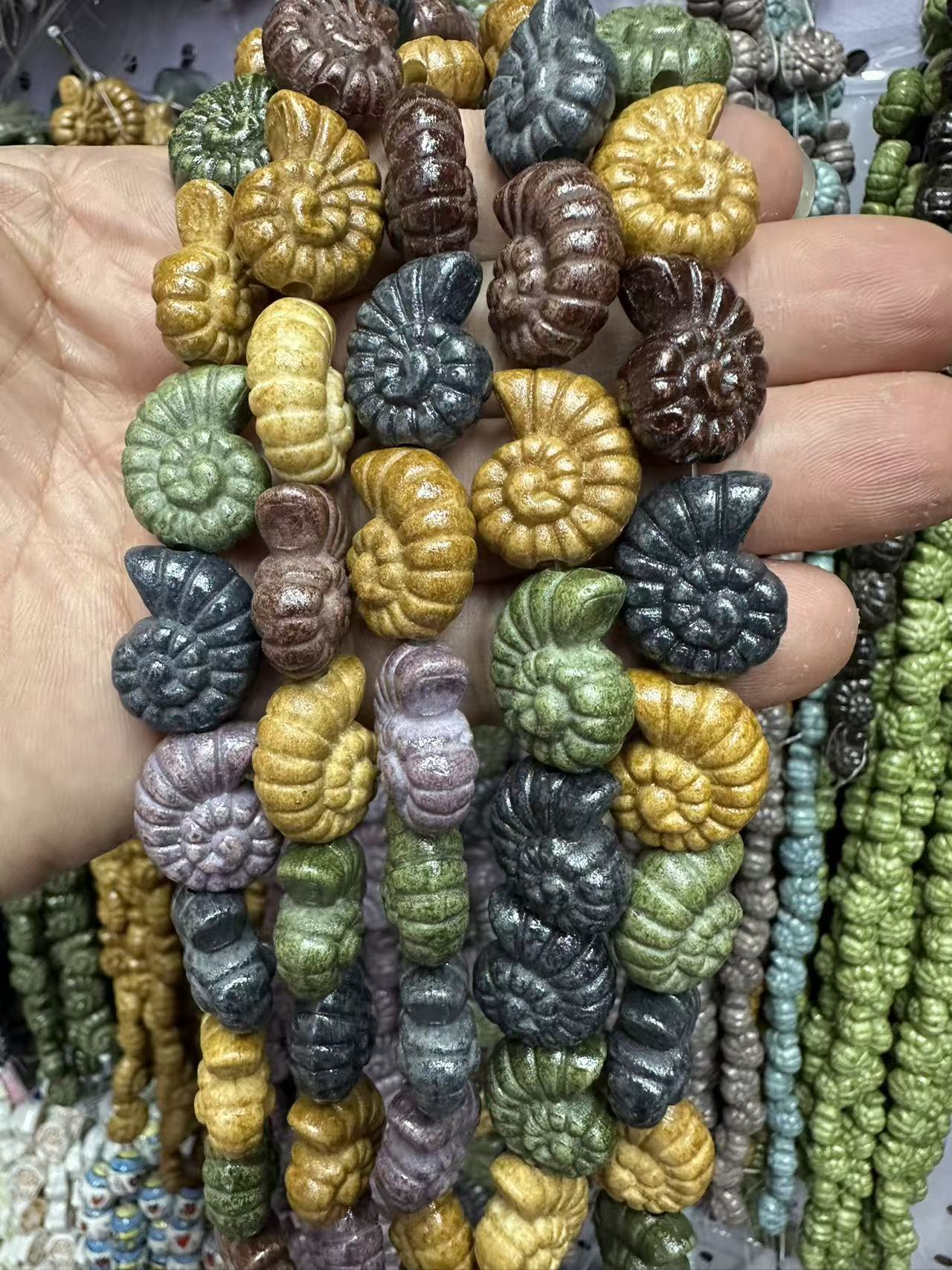 Style 1 # Randomly mixed colors 17x21mm