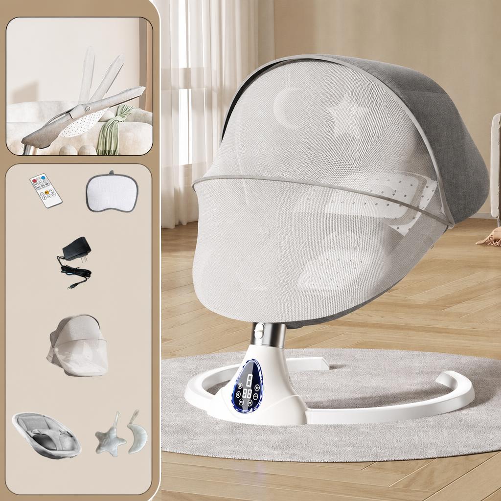 light bluetooth music - removable and washable cushion - app control - gray six-piece set