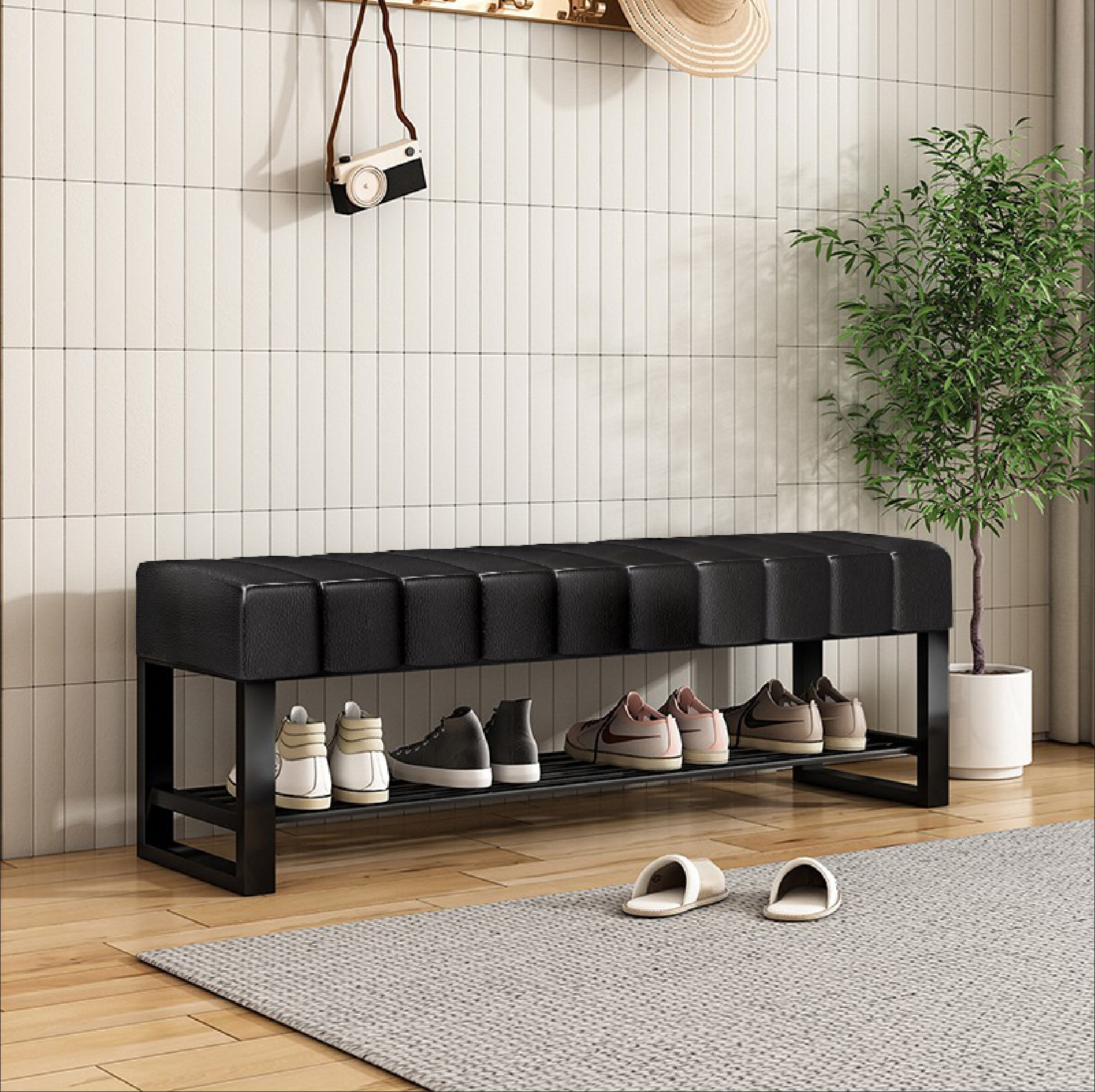 Versatile leather black