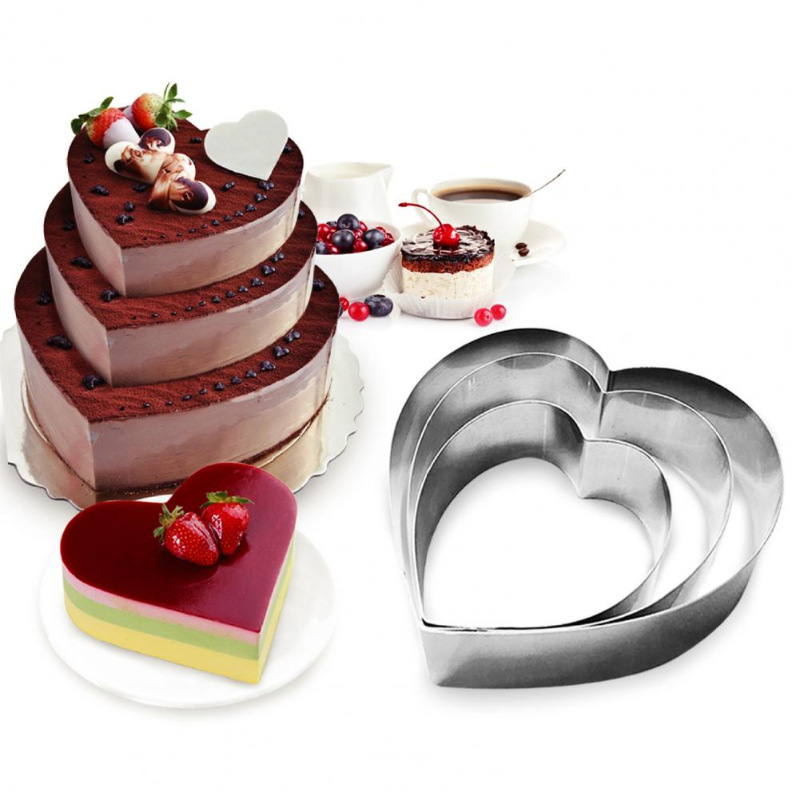 3 piece set heart shape