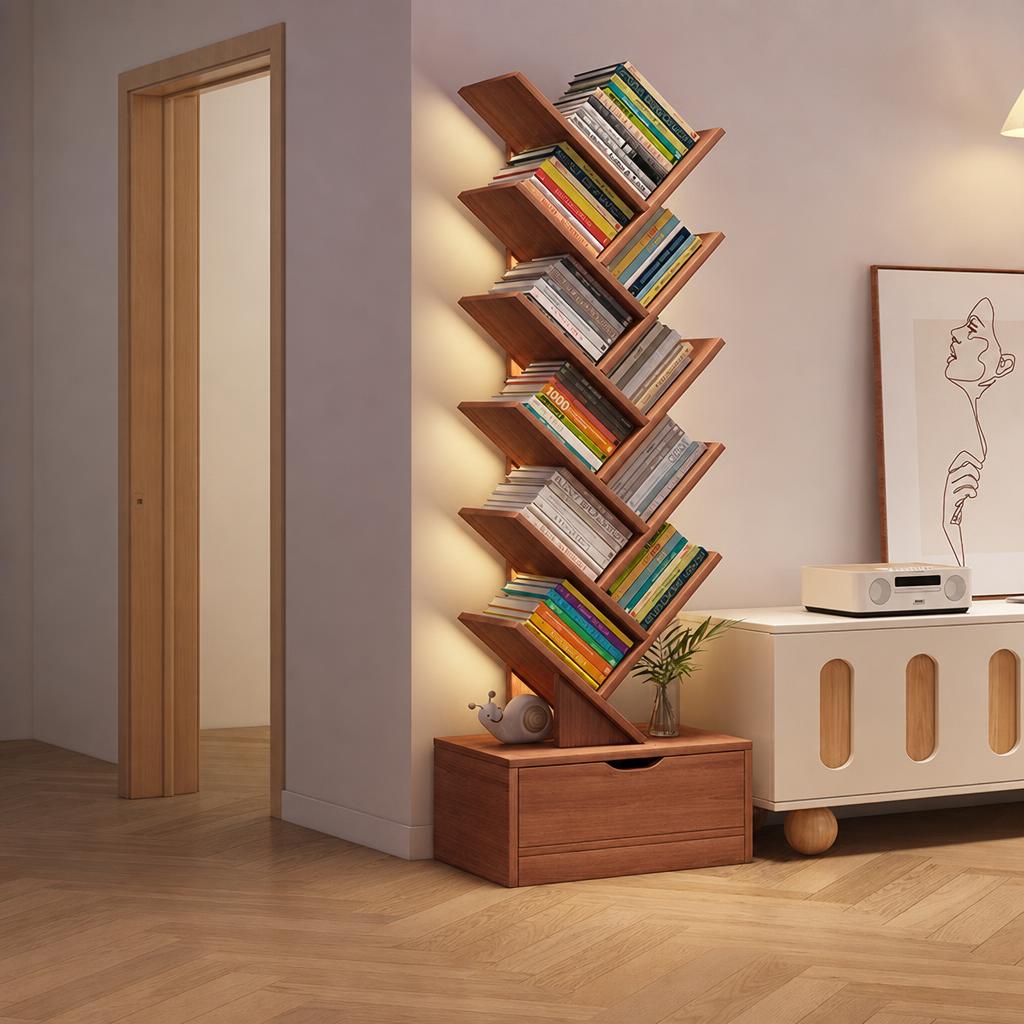 Ancient sandalwood color [12-layer cabinet door model] 140cm high