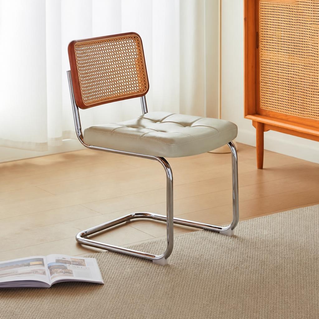 Cherry color-style: oil wax leather white