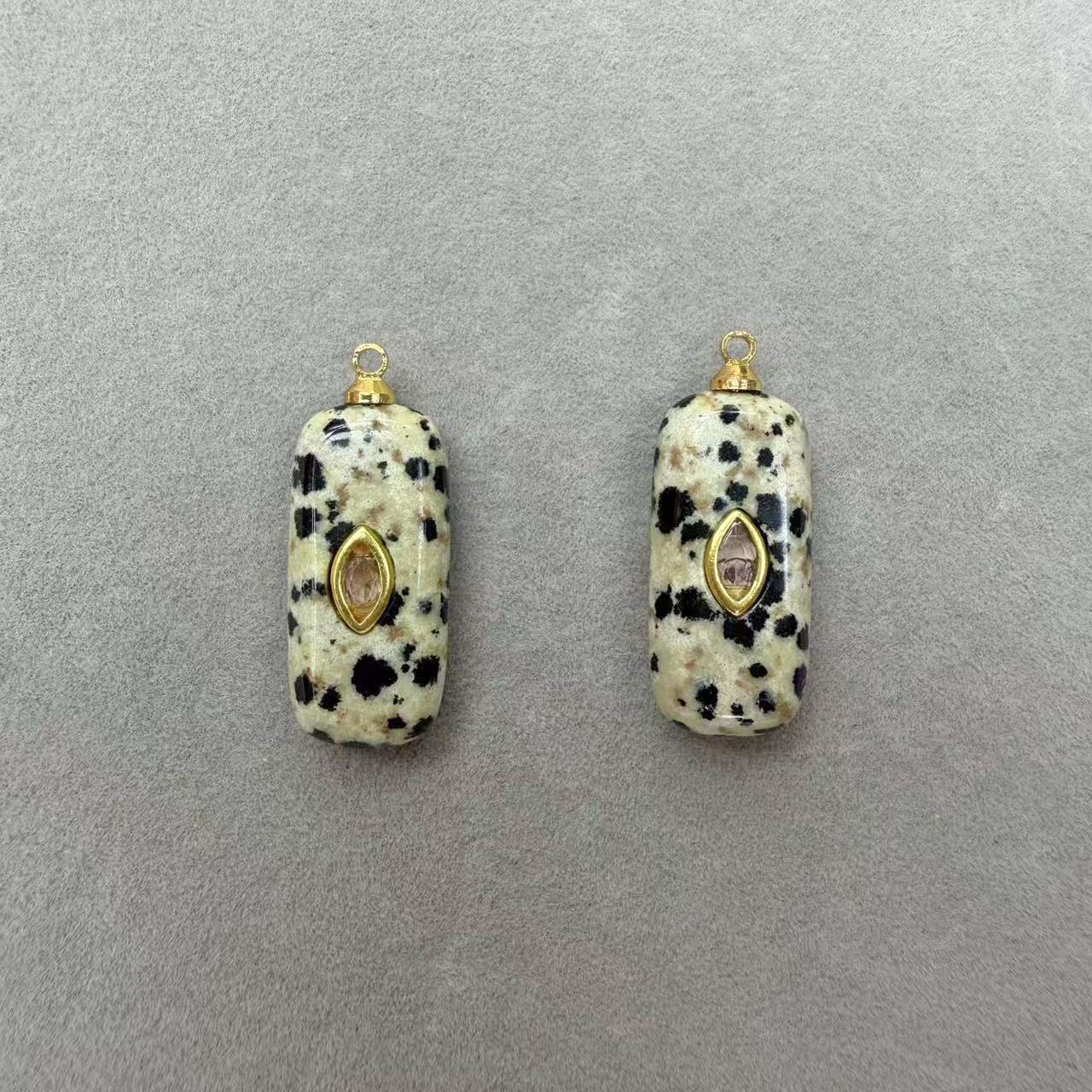 Speckled stone 12*25mm