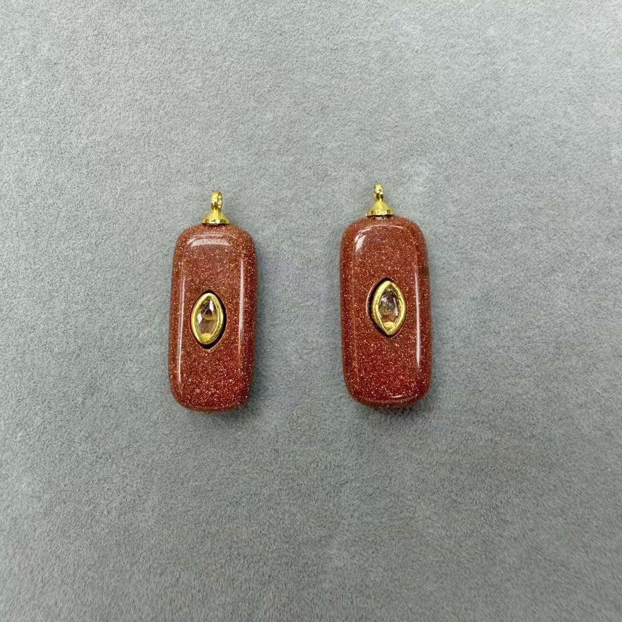 Red stone 12*25mm