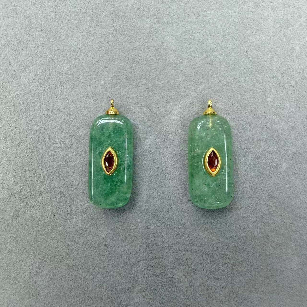 Green strawberry 12*25mm