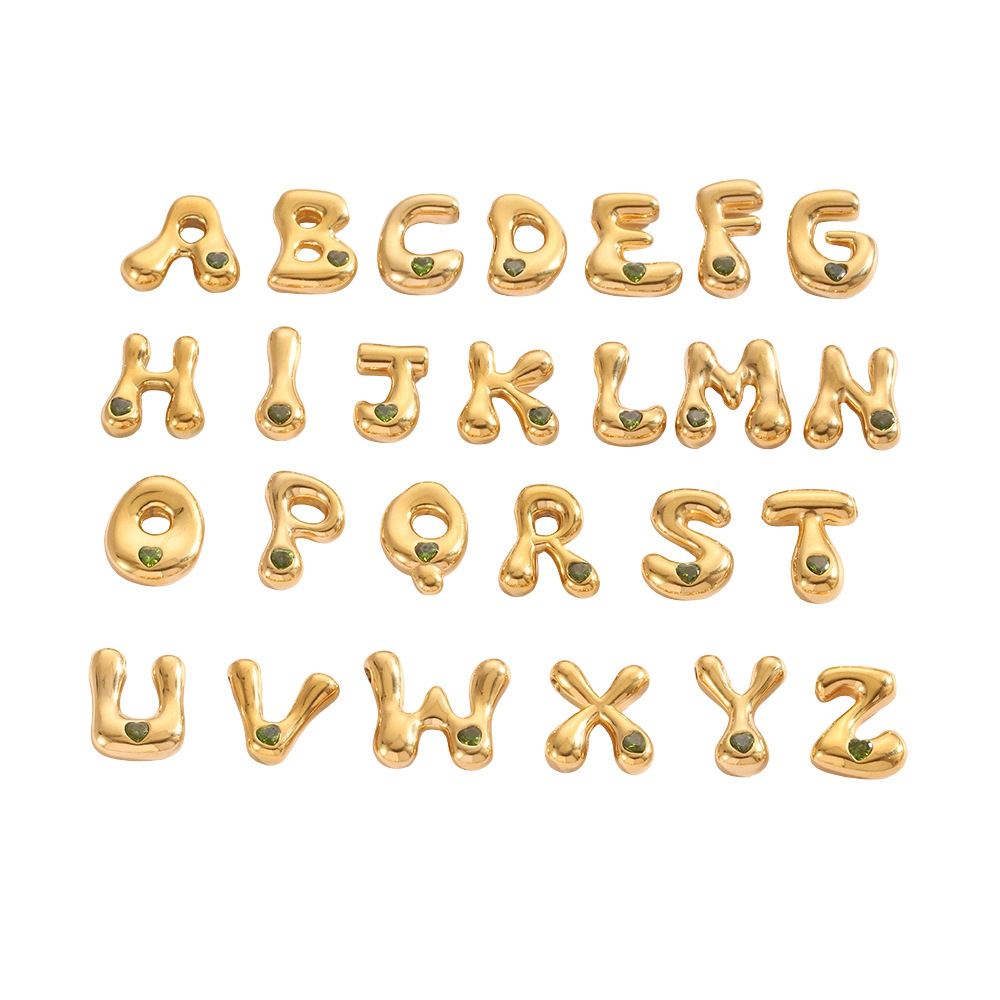 green Zircon letter-j