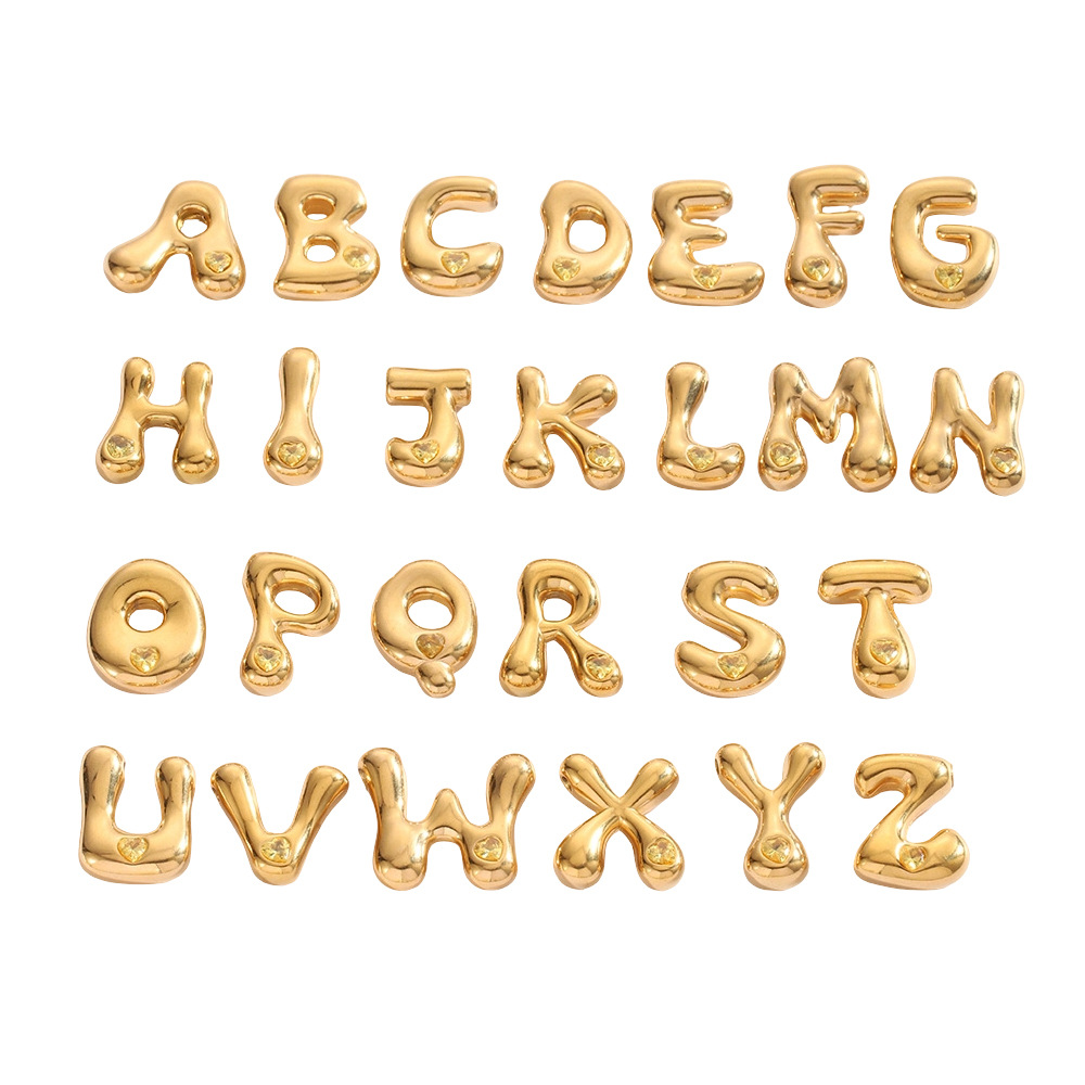 light yellow  Zircon letter-t