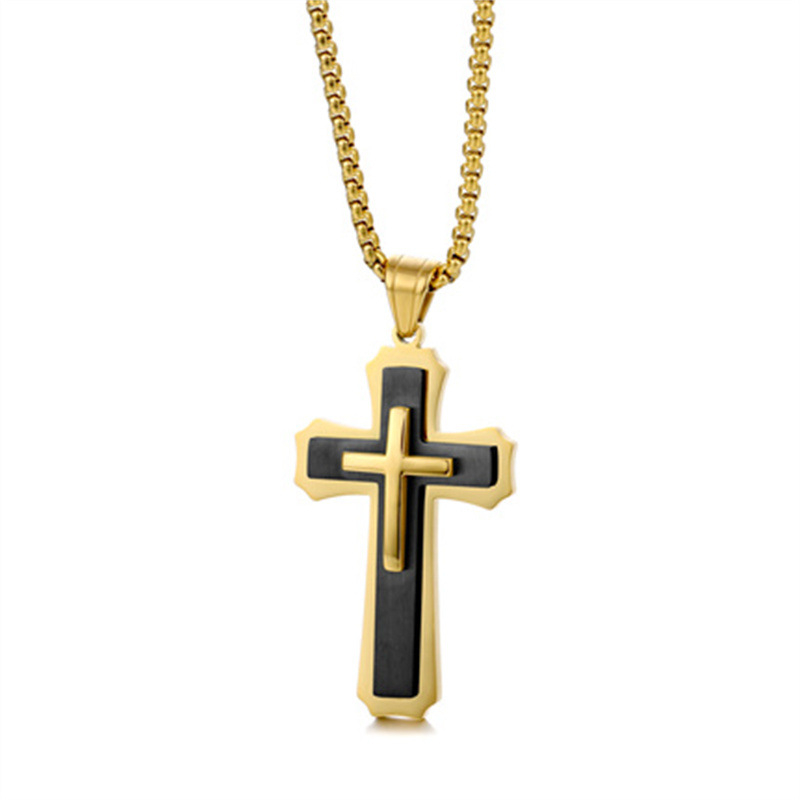 10:Gold and black with chain -60CM