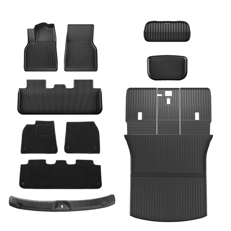 Renewed y full car floor mat one-piece mat   trunk door sill strip