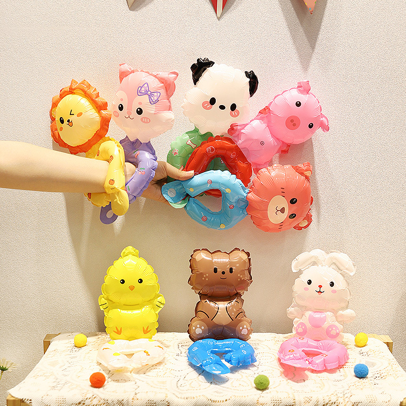 Animal wrist balloon mixed style [10 pieces]
