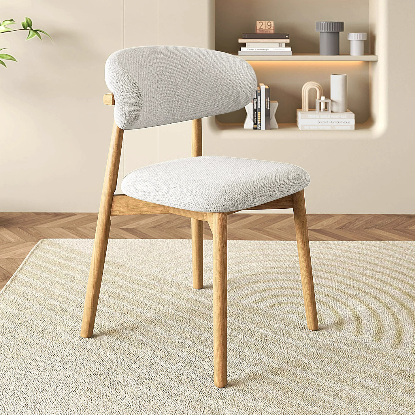 Wood color   no.1 off-white linen