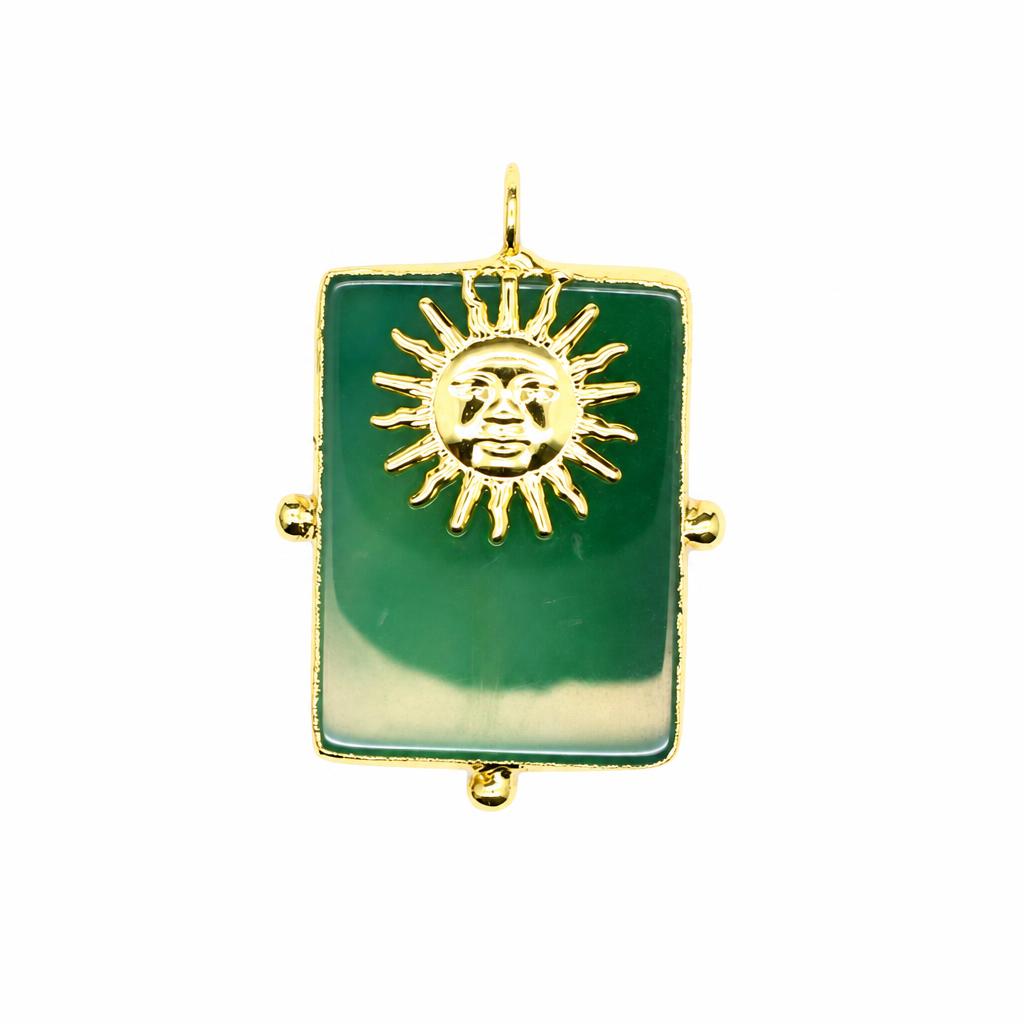 Green agate (gold)