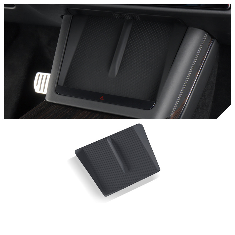 W240001391/22-24 modelx/s central control wireless charging silicone pad (original car black/with texture) minimum order of 10 sets
