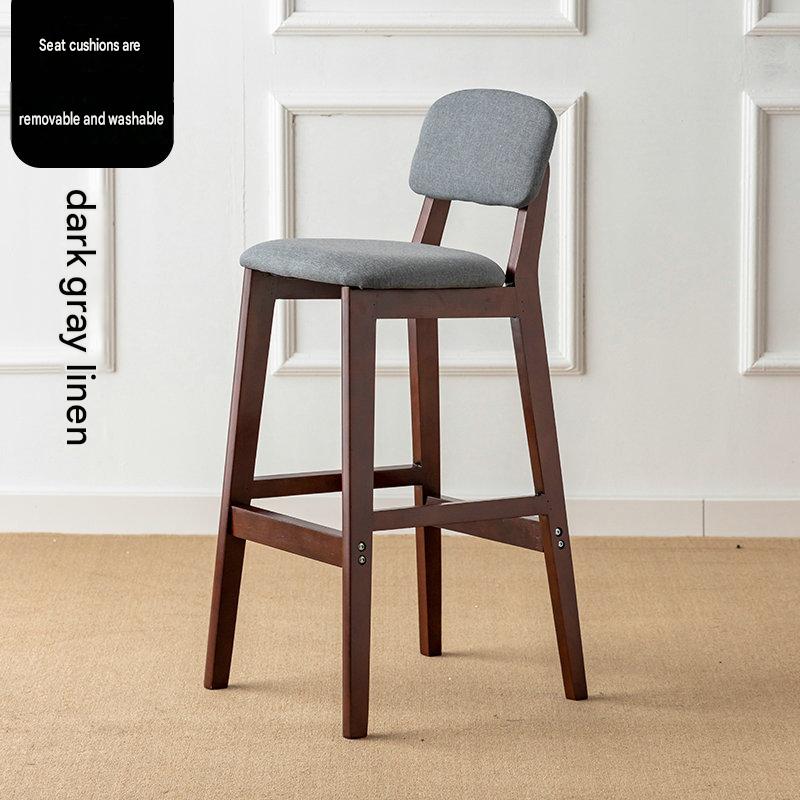 Brown legs-72 high-dark gray linen cushion