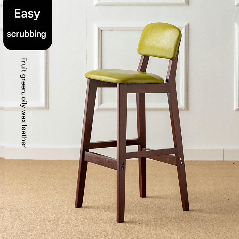 Brown legs-72 high-fruit green leather seat cushion