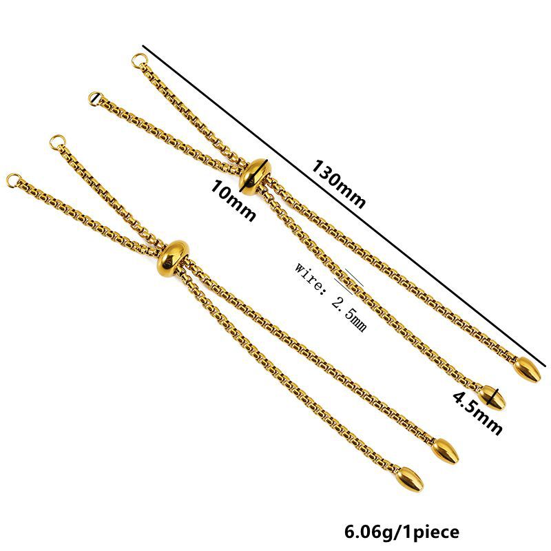 2:Rice bead pendant square pearl chain-gold