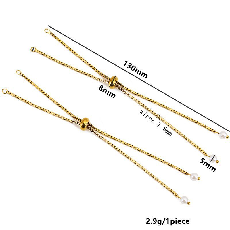4:Pearl pendant box chain-gold