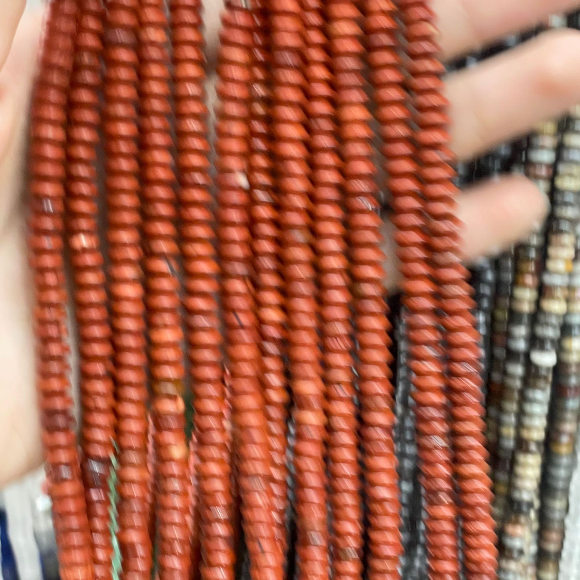 red jasper 3*6mm